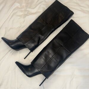 Black STEVE MADDEN Over the Knee Stiletto Boots